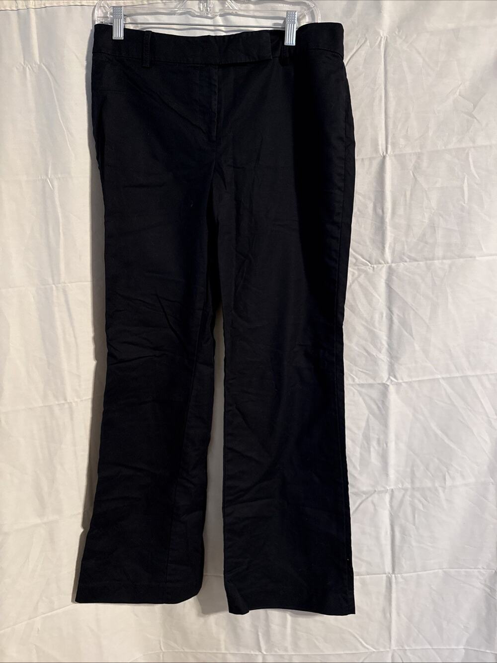 Ann Taylor LOFT Women Black Wide Leg Casual Pants 8 Ann Fit